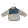 Zara Ivory Sherpa Jacket, Blue Pockets - Size 9-12 Mo