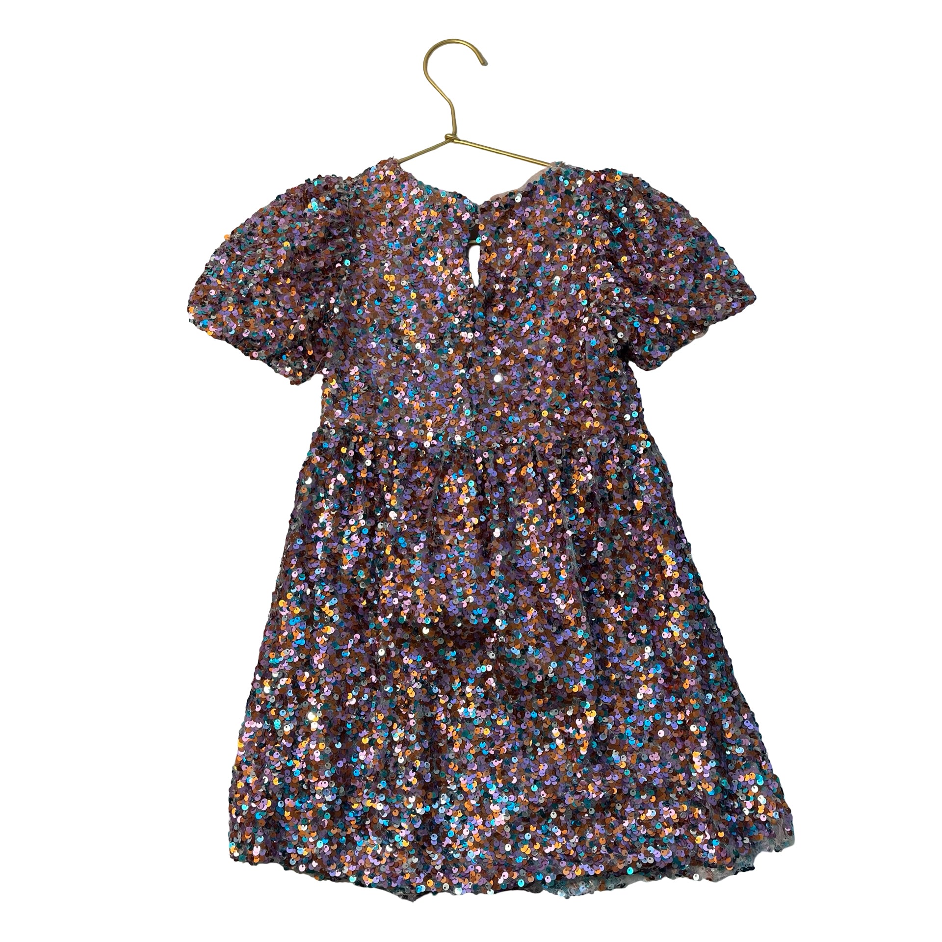 Zara Pink & Multi-Color Sequin Dress - Size 6