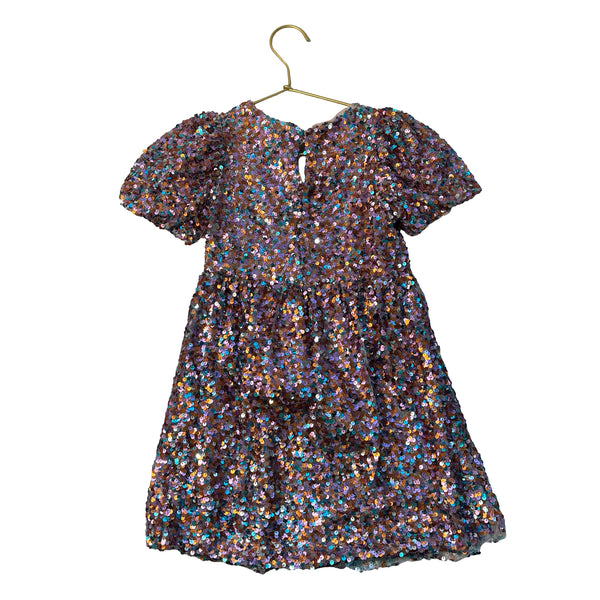 Zara Pink & Multi-Color Sequin Dress - Size 6