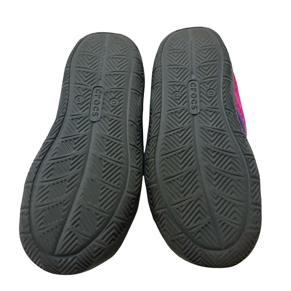Crocs Pink Mesh Closed-Toe Sandals - Size C12