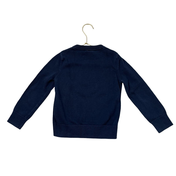 Baby Gap Navy Dog in Hat & Scarf Cotton Sweater - Size 5