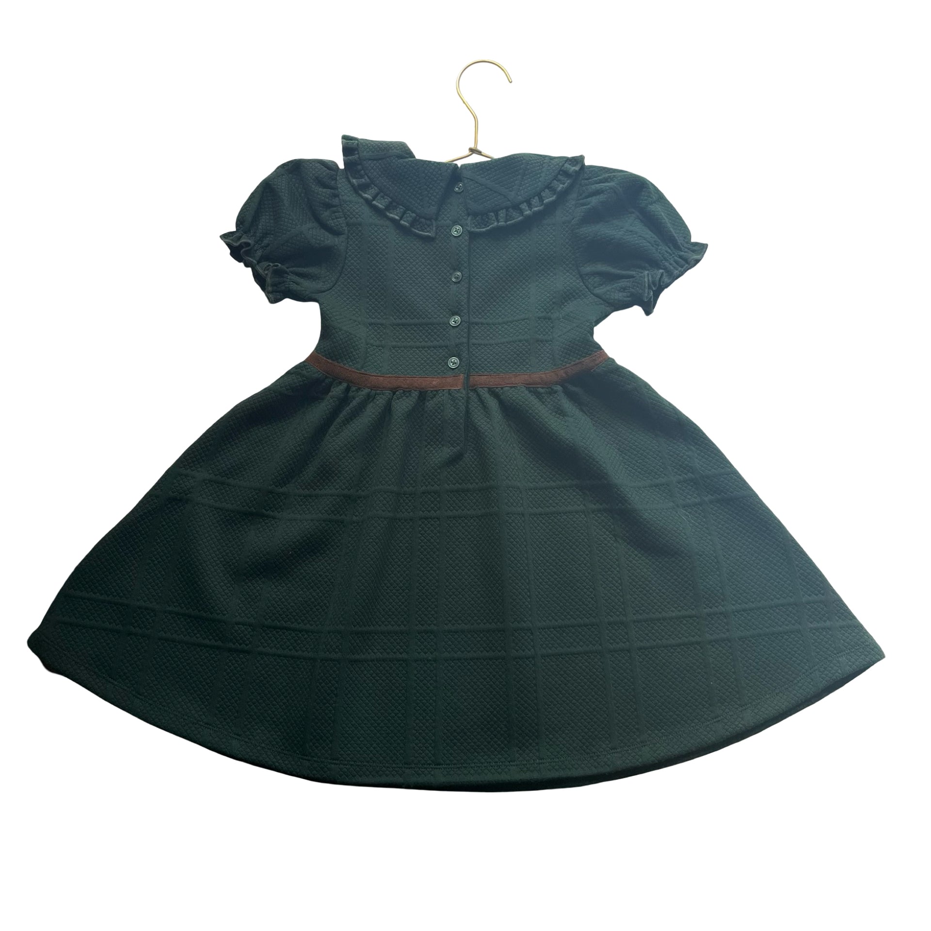 Janie and Jack Green Quilted Dress - Size 4