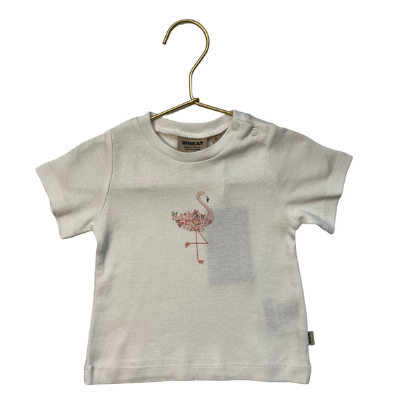 Wheat Ivory Flamingo T-Shirt - Size 6 Mo