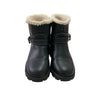 Zara Faux Fur Lined Black Ankle Boots - Size 28 (11)