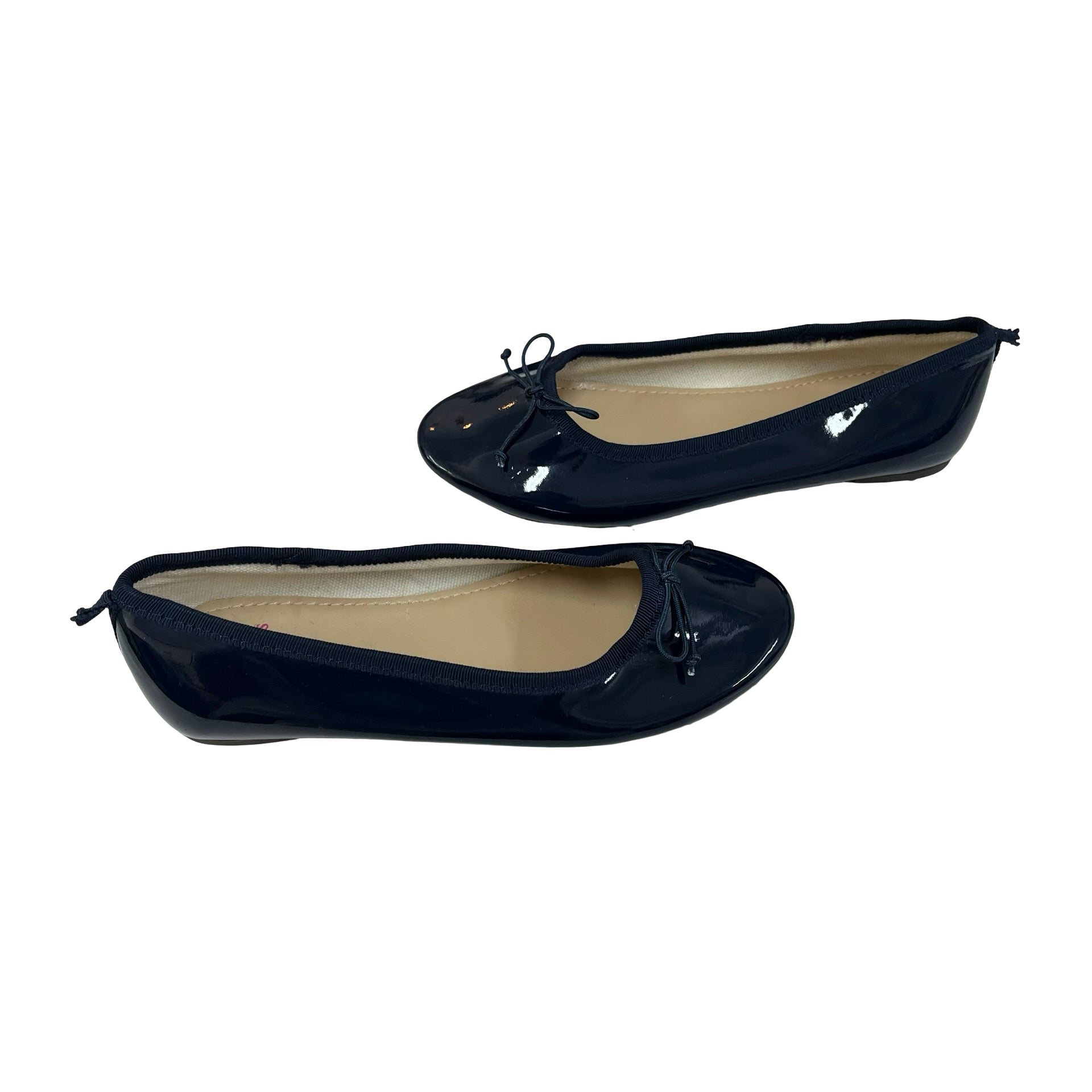 Crewcuts Navy Patent Shoes - Size 1Y Big Kid