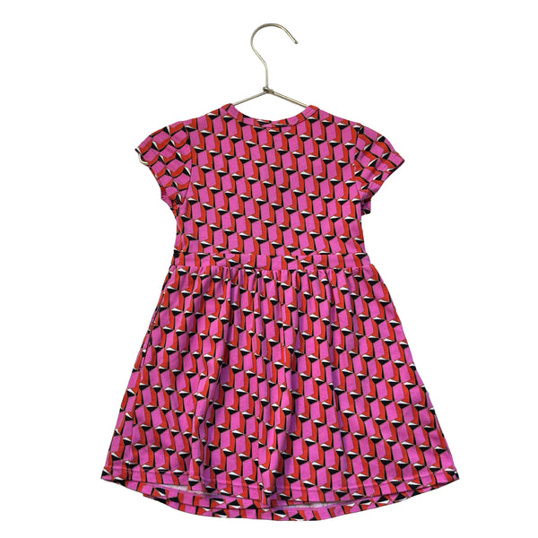 DVF for Target Pink Geo Pattern Faux Wrap Dress - Size 3
