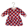 Hanna Andersson Pink, Red, Blue Strawberry Print Dress - Size 12-18 Mo