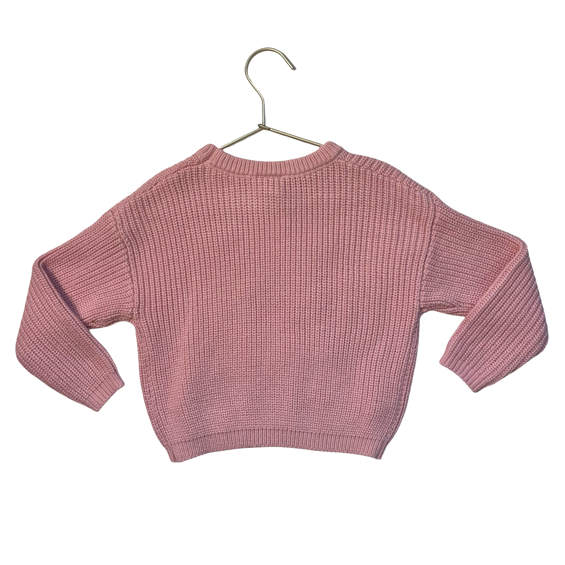 Sweet Wink Pink Football & Bow Patch Sweater - Size 12-18 Mo