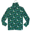 Mini Boden Green Floral & Unicorn Turtleneck - Size 6-7