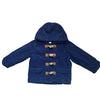 Baby Boden Navy Corduroy Hooded Toggle Jacket - Size 18-24 Mo