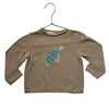 Bonnet a Pompon Tan Turtle Sweater - Size 2Y