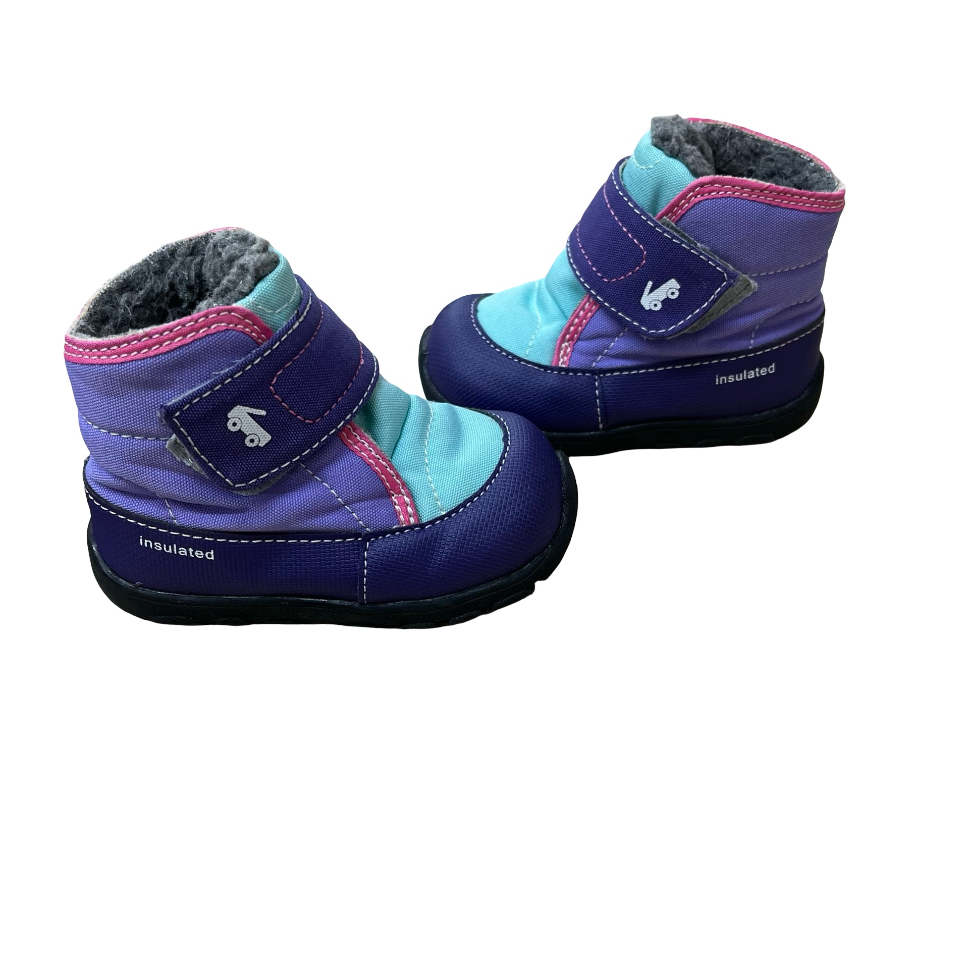 See Kai Run 'Insulated' Purple & Teal Boots - Size 6