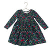 Hanna Andersson Black Wildflower Print Dress - Size 3T
