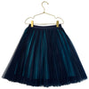 Jacadi Teal & Navy Tulle Skirt - Size 6A