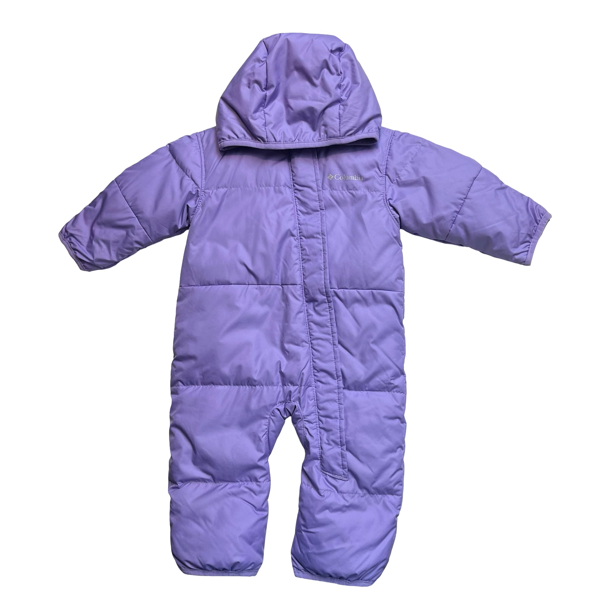Columbia Fleece-Lined Purple Snowsuit Bunting - Size 6-12 Mo