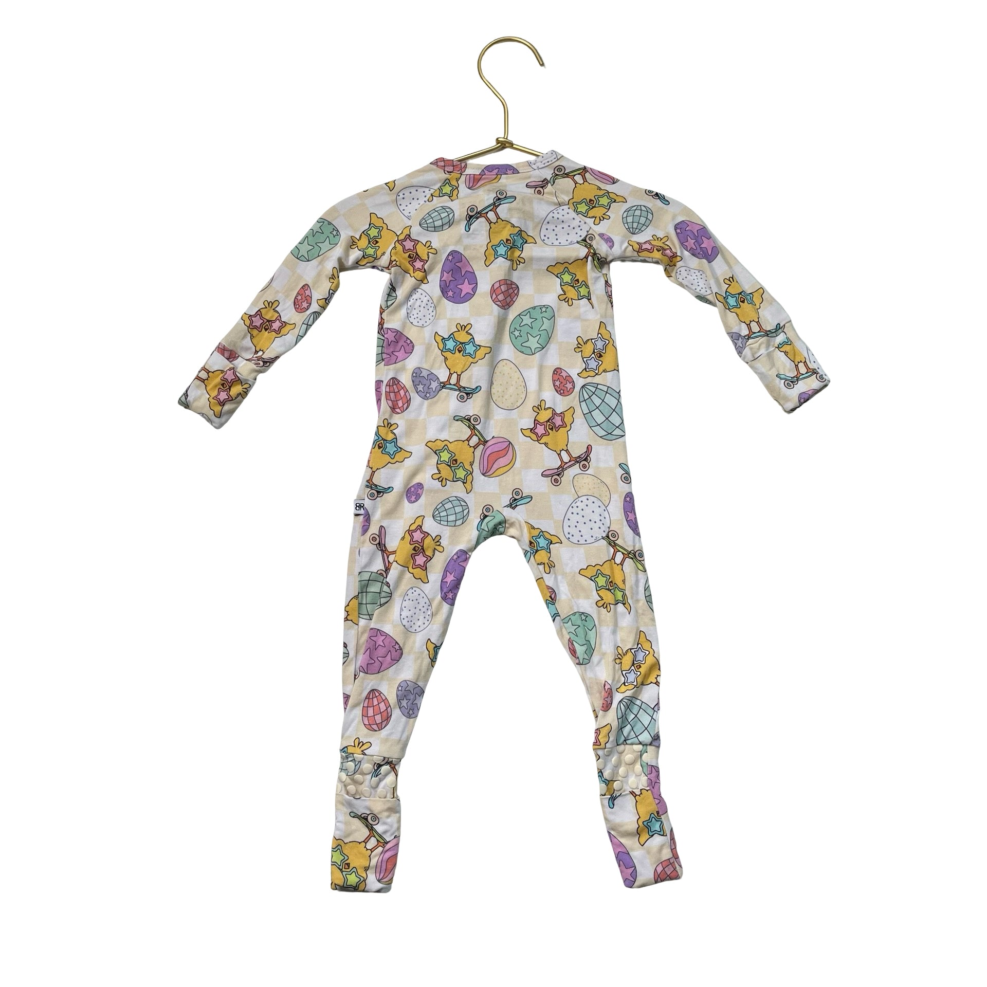 Bums & Roses Easter Egg & Chick Print PJs - Size 3-6 Mo