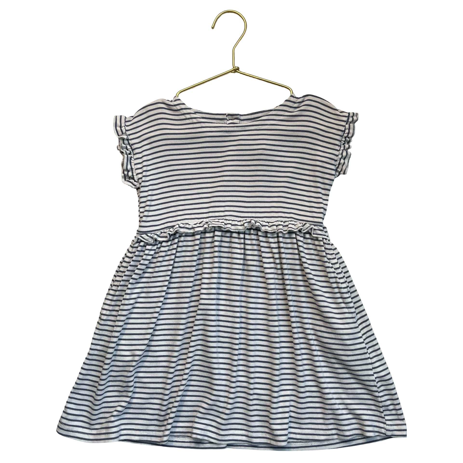 Vignette Blue Striped Dress - Size 4Y