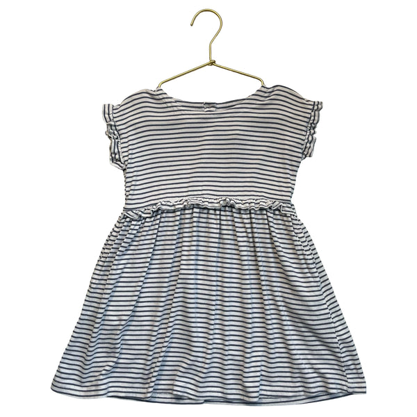 Vignette Blue Striped Dress - Size 4Y