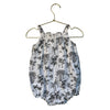 Janie and Jack White & Black Tropical Tree Toile Print Bubble Romper - 18-24 Mo