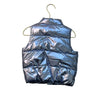 Old Navy Metallic Periwinkle Blue Puffer Vest - Size 2T
