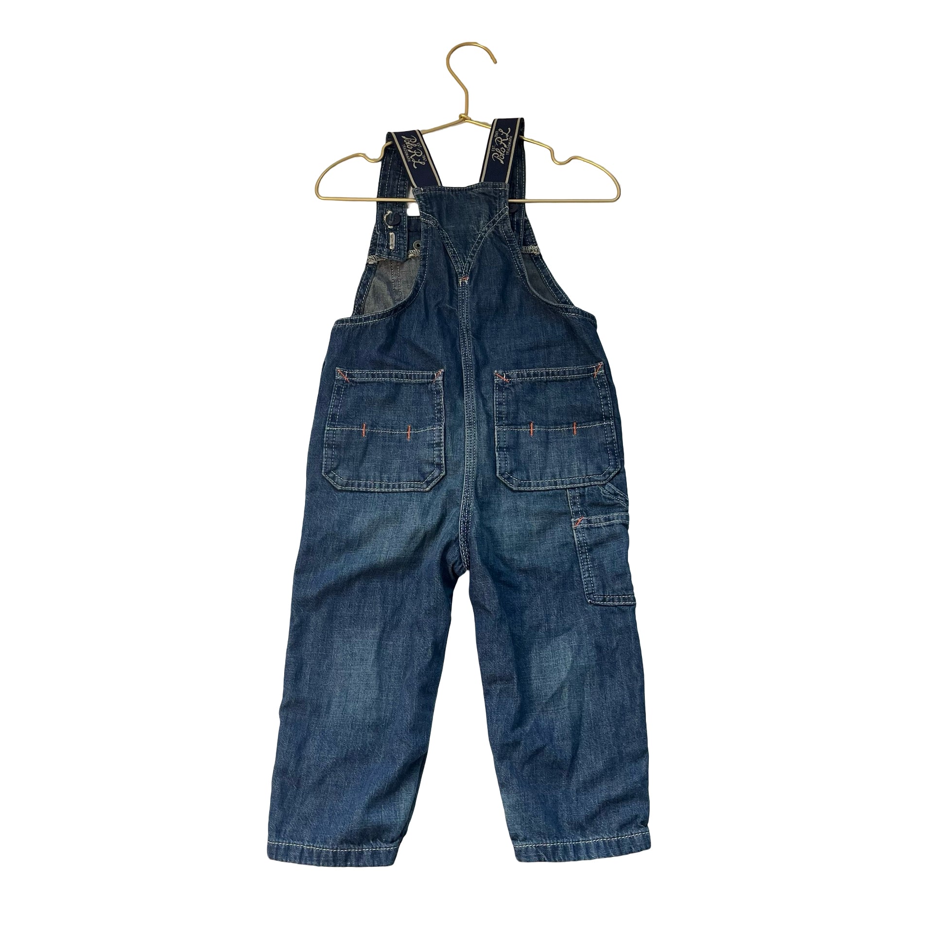Polo Ralph Lauren Blue Denim Overalls - Size 18-24 Months
