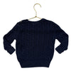 Ralph Lauren Navy Cotton Cable Knit Sweater - Size 18 Mo