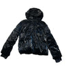 Gap Kids Black Irridescent Hooded Puffer Jacket - Size M 8