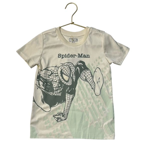 Marvel Ivory & Green Spider-Man Athletic T-Shirt - Size 5