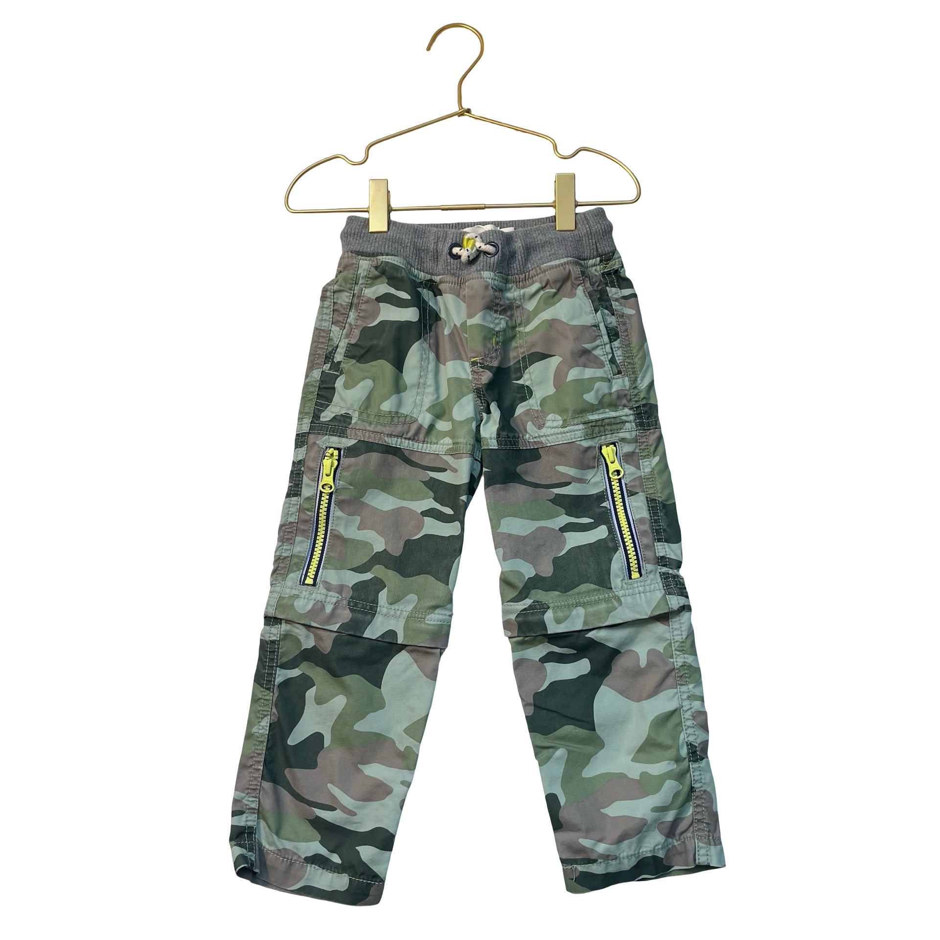 Mini Boden Camo Convertible Zip-Off Pants to Shorts - Size 3Y