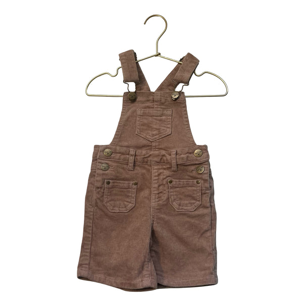 Jamie Kay Tan Corduroy Overalls - Size 6-12 Mo