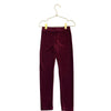 Crewcuts Burgundy Ribbed Velour Leggings - Size 7