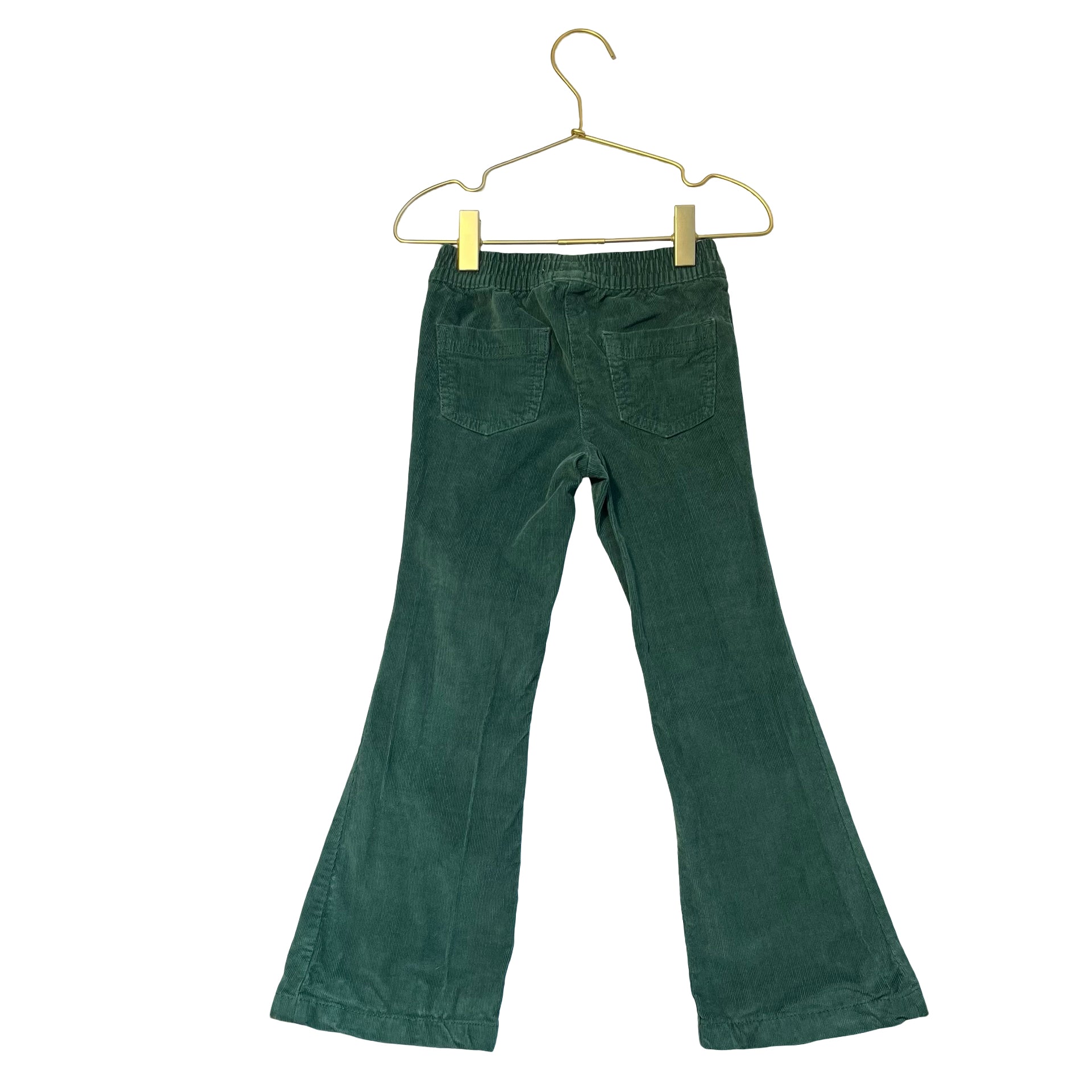 Mini Boden Green Corduroy Flare Pants - Size 4-5Y