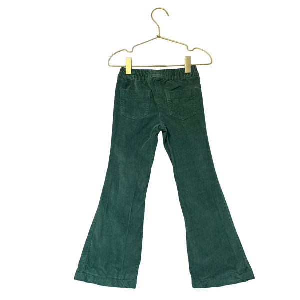 Mini Boden Green Corduroy Flare Pants - Size 4-5Y