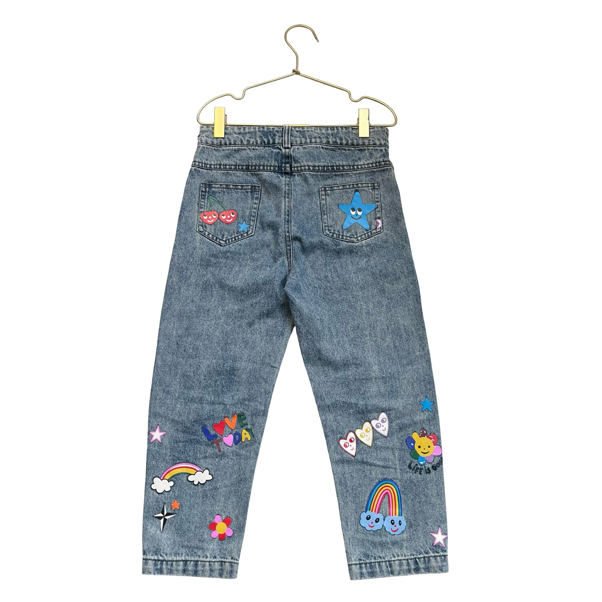 Lola & The Boys Graffiti Denim Jeans - Size 4