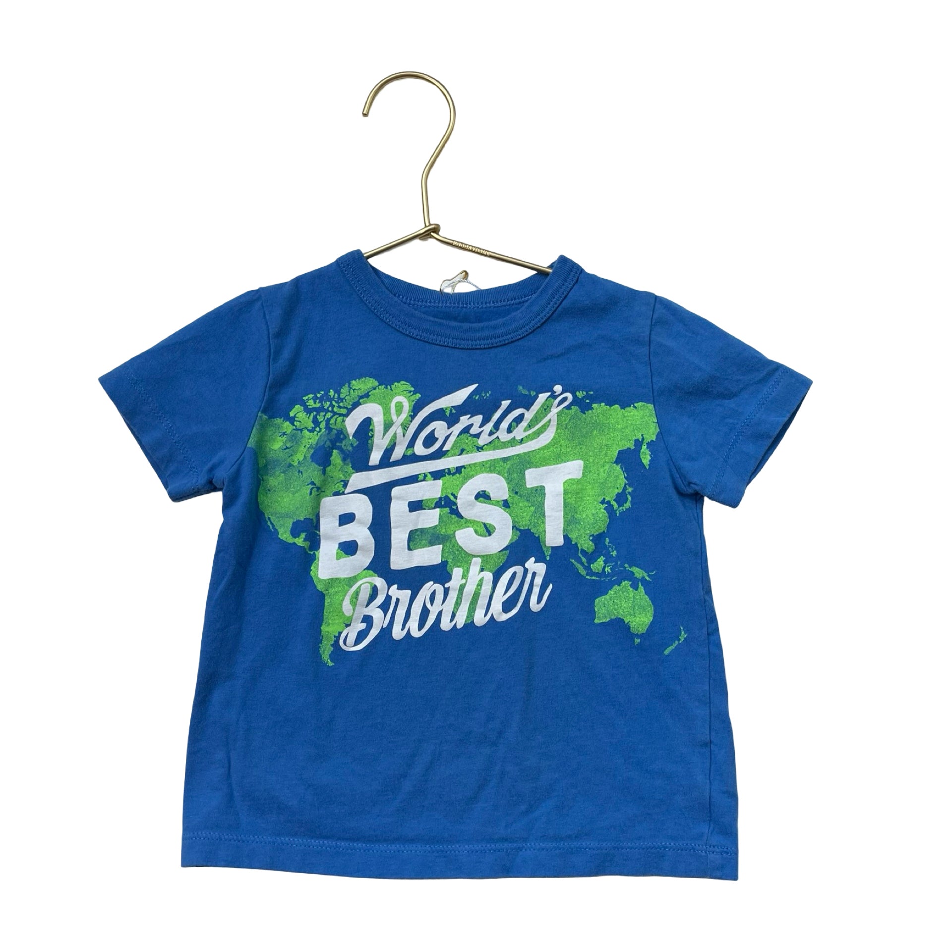 OshKosh Blue 'World's Best Brother' Tee - Size 24 Mo