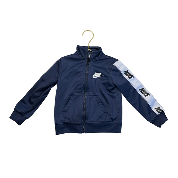 Nike Navy & White Athletic Track Jacket - Size 2T