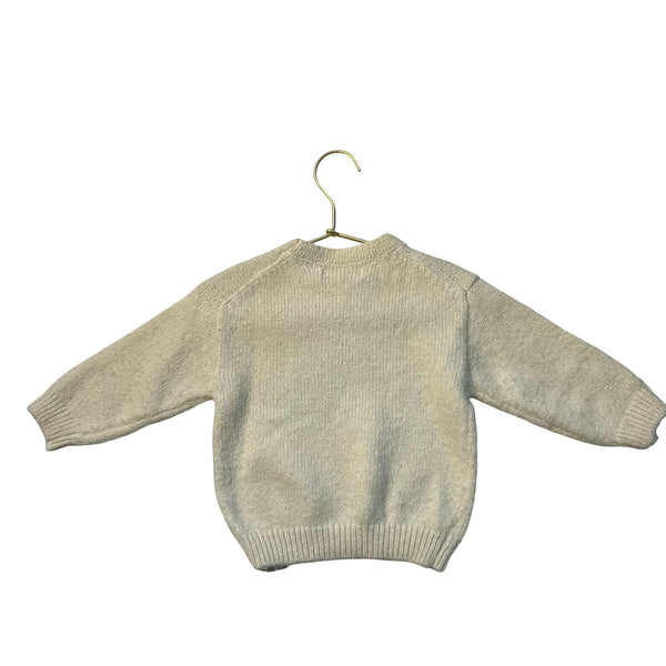 Zara Ivory Polar Bear Sweater - Size 9-12 Months