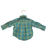 Ralph Lauren Green, Yellow & Blue Plaid Button Down Shirt - Size 9 Months