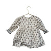 Pink Chicken Ivory & Brown Flower Print Smocked Dress - Size 3-6 Mo
