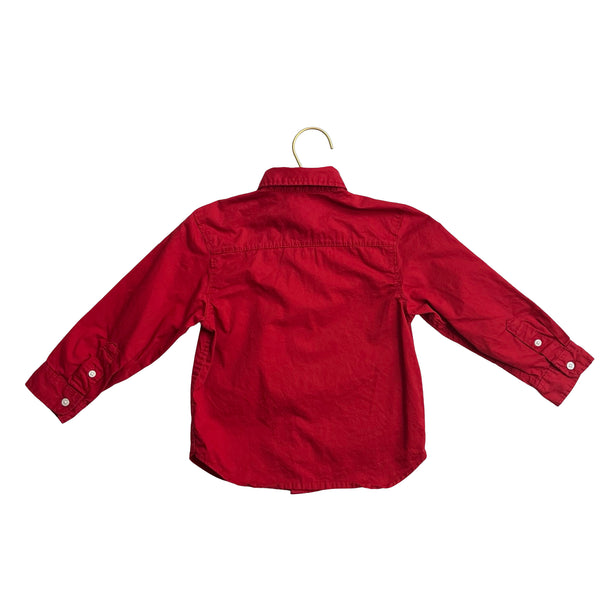 H&M Red Button Down - Size 3T