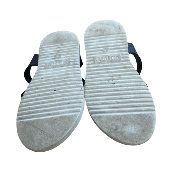 Carter's Navy Metallic Sandals - Size 6