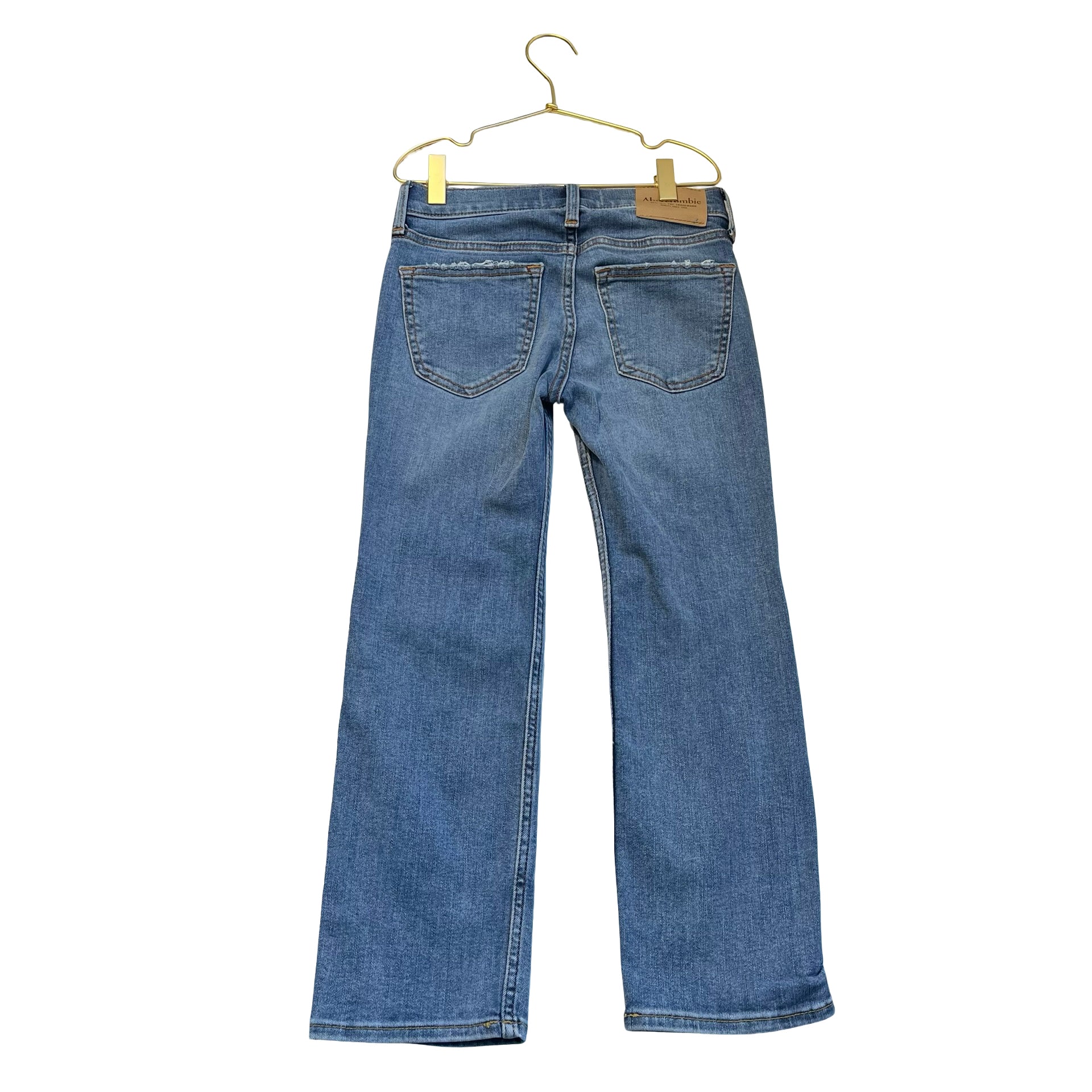 Abercrombie Kids Straight Distressed Denim Jeans - Size 7-8