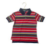 Polo Ralph Lauren Red & Multi-Color Striped Polo Shirt - Size 4
