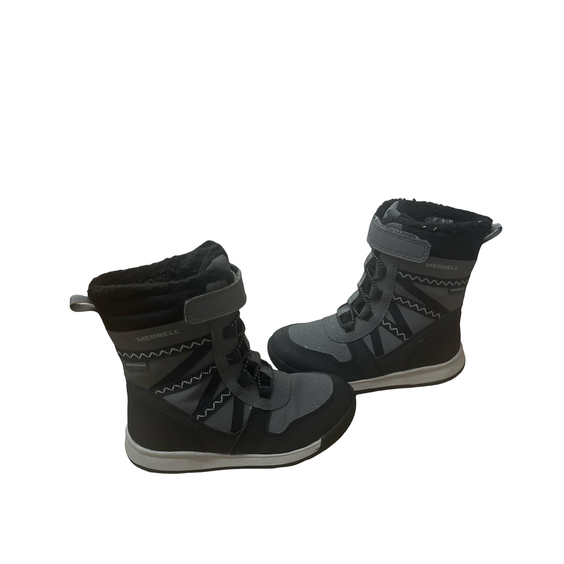 Merrell Gray & Black Winter Boots - Size 9