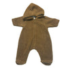 Petit Bateau Brown Sherpa Footed Bunting - Size 3 Mo