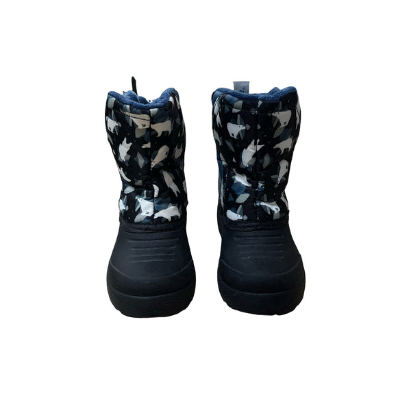 Northside Thinsulate Blue Polar Bear Print Winter Boots - Size 7