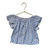 Crewcuts Light Blue Flower Print Top - Size 3