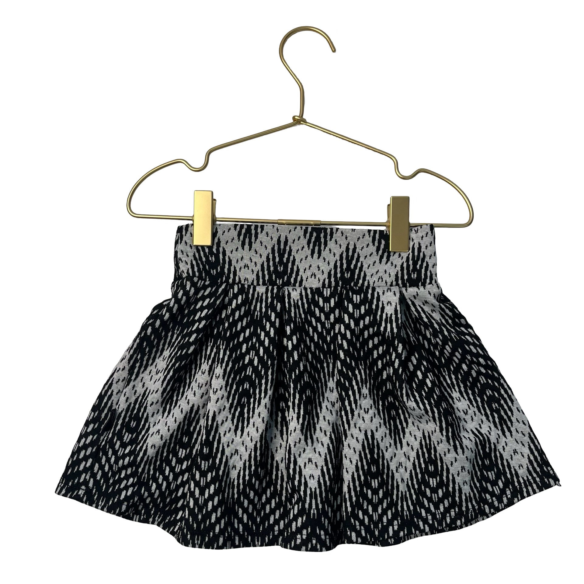 Pixie Lane Black & White Patterned Skirt - Size 6