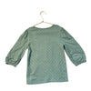 Mini Boden Green Polka Top Embroidered Bunny Shirt - Size 6-7
