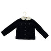 Janie and Jack Sherpa-Lined Black Corduroy Jacket - Size 3-4